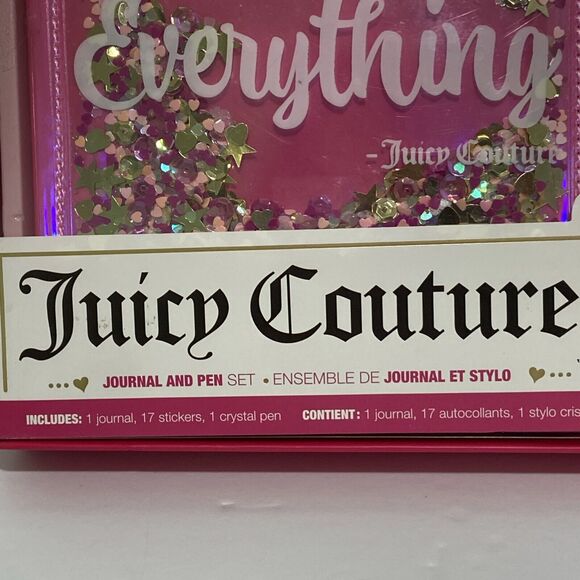 Juicy Couture Journal Set Princess Of Everything Fashion Pen Stickers 19PCS - Picture 4 of 10